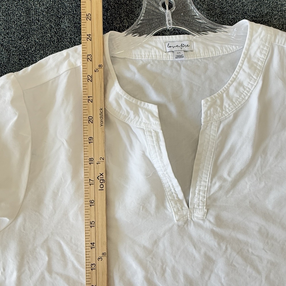 Peasant Blouse Top‎ Flare Sleeve Beachy Boho Hippie Women Large Festival - Picture 6 of 7